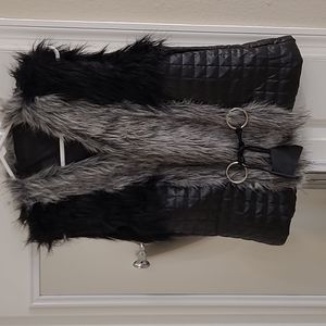 Faux fur vest